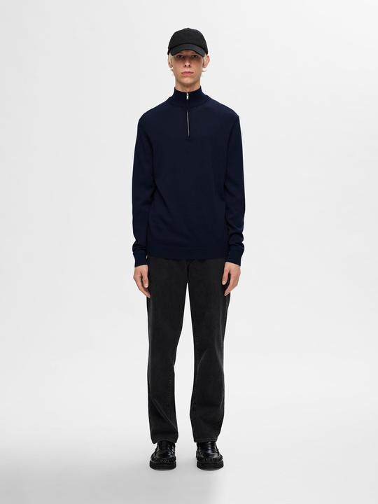 Actual product image Selected Homme Slhtray Ls Knit Merino Half Zip Noos (XXL)