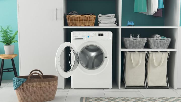 Produktbild Indesit BWSA 7125X WV DE Frontlader-Waschmaschine 7 kg 1200 U/min B Weiss (7 kg, Links)