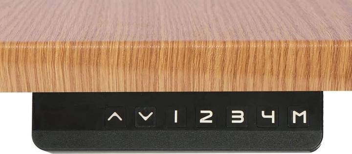 Produktbild Swisshandel24 Schreibtisch, Computertisch, elektrisch höhenverstellbar 160x80cm 53kg braun Struktur, grau (160 x 80 x 121 cm)