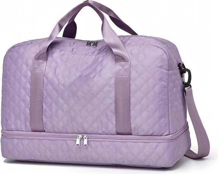 Image du produit Only-Bags.Store Sac à bagages léger Argyle modèle, grande capacité Travel Duffle Bag, Portable Overnight