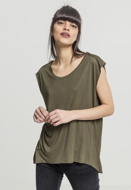 Produktbild Urban Classics Ladies Shoulder Zip HiLo Tee (XS)
