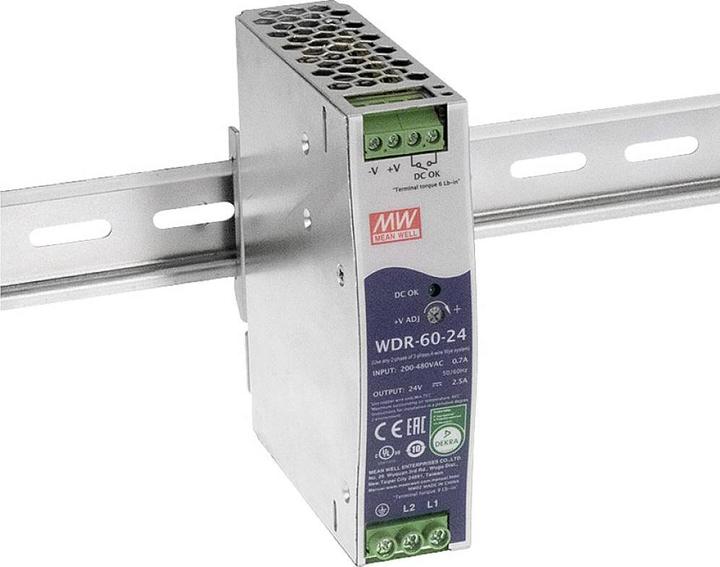 MeanWell WDR-60-5 Hutschienen-Netzteil (DIN-Rail) 5 V/DC 10 A 50 W 1 x