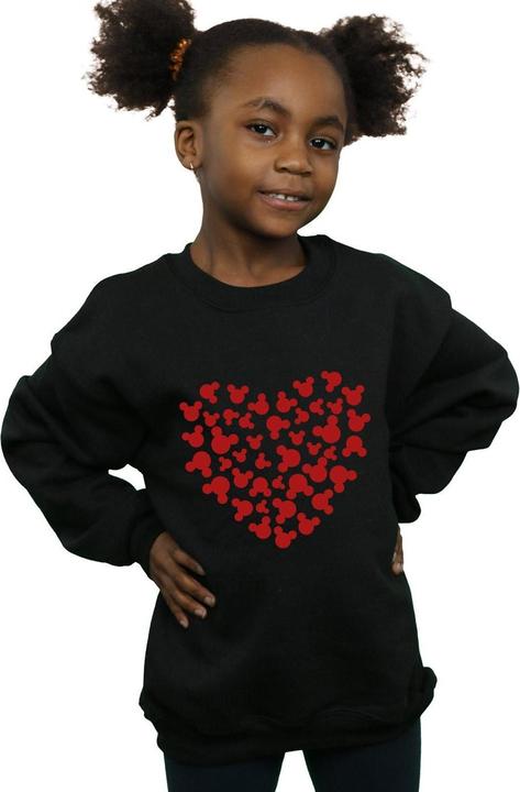 Immagine prodotto Disney Mickey Mouse Heart Silhouette Felpa Ragazze (152, 158)