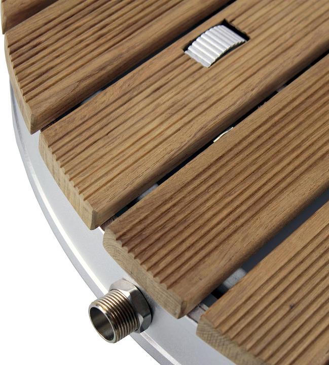 Actual product image Tec Teak outdoor shower, round