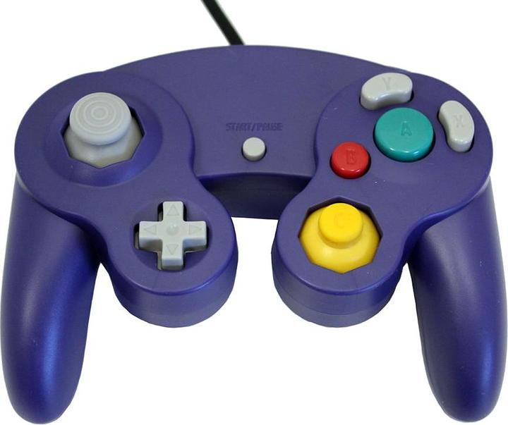 Actual product image retro-bit Gamecube Controller Purple USB for PC... (PC)