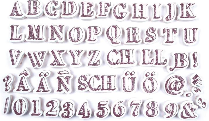 Image du produit Aladine Set de tampons "Alphabet