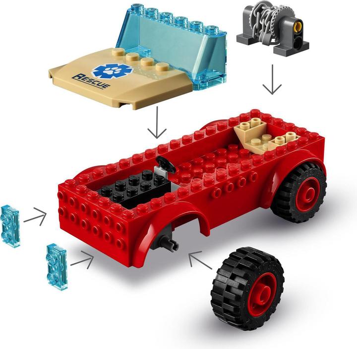 Actual product image LEGO City 60301 off road vehicle to rescue wildlife (60301, LEGO City)