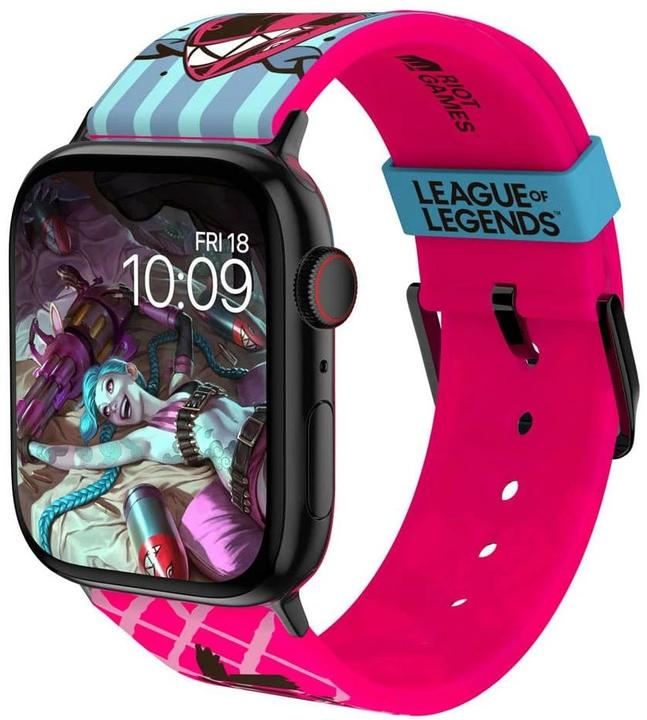 Produktbild Moby Fox League of Legends bracelet pour smartwatch Jinx (22 mm, Silikon, Edelstahl)