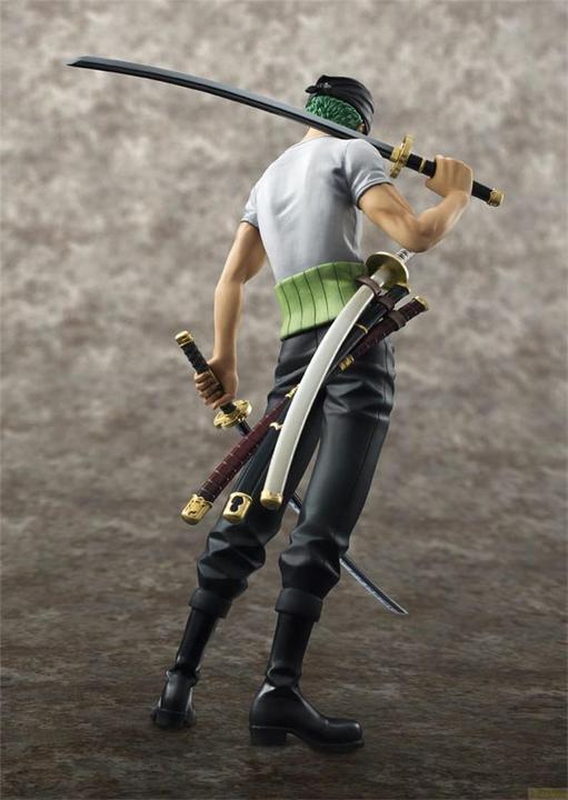 Actual product image Megahouse One Piece Excellent Model P.O.P PVC Statue NEO-DX Roronoa Zoro 10th Limited Ver. 23 cm