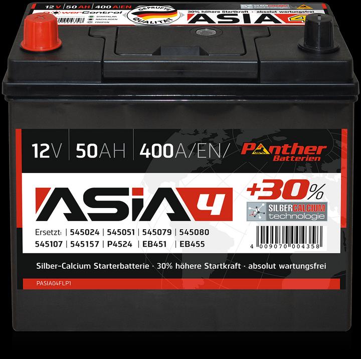 Image du produit Panther Édition Asia Black (12 V, 50 Ah, 400 A)