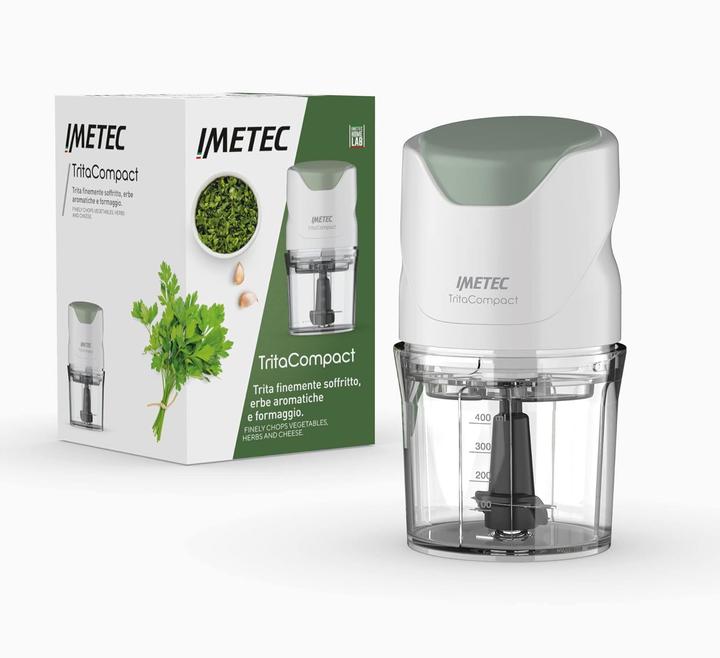 Immagine prodotto Imetec TritaCompact tritaverdure elettrico 0,4 L Verde, Bianco 350 W (350 W)