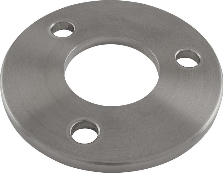 Produktbild Economy Ronde gelocht für Rohr ø 42,4 mm,Edelstahl geschliffen V2A (Türgarnitur)