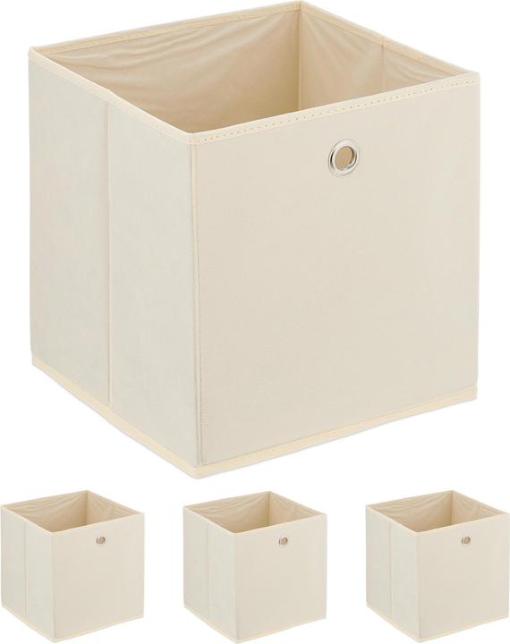 Actual product image Relaxdays 4x storage box (30 x 30 x 30 cm, 8.58 l)