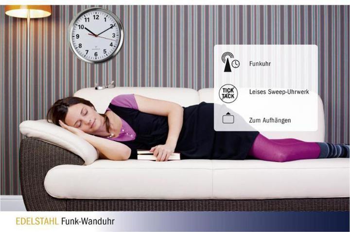 Produktbild TFA Funk-Wanduhr (22 cm)