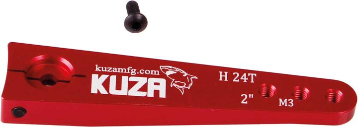 Kuza servohebel 1-arm hitec 24t 51/45/39mm 2" m3 heavy duty v2 aluminium