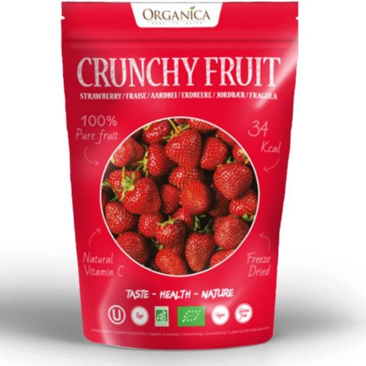Actual product image Organica Crunchy Fruit Strawberry Organic (1 pcs., 12 g)