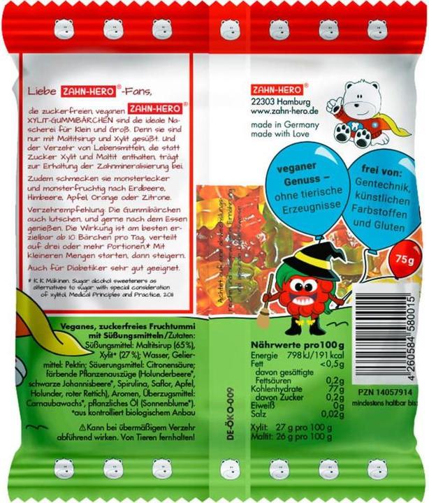 Produktbild Zahn-Hero Xylit Gummibärchen Bio (75 g)