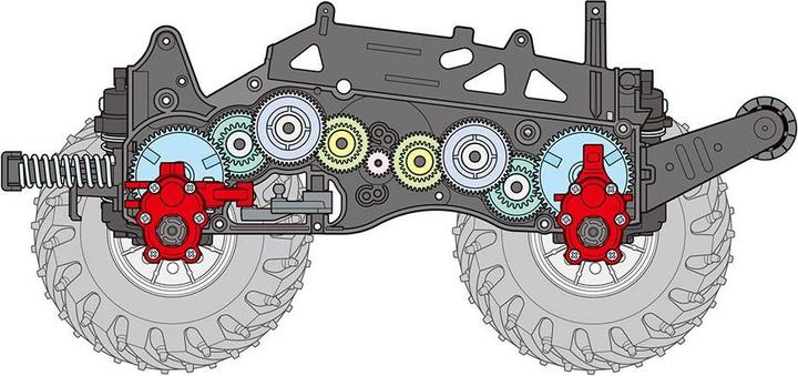 Image du produit Tamiya 1/14 RC Monster Beetle Trail (GF-01TR)
