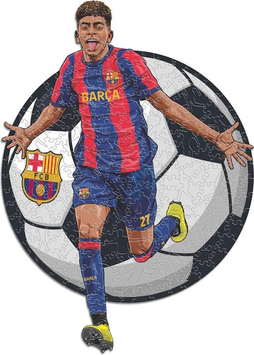 Actual product image Iconic FC Barcelona - Lamine Yamal - Wooden puzzle size M (270 pieces) (270 pieces)