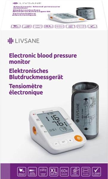 Actual product image Livsane elektronisches Blutdruckmessgerät (Blood pressure monitor upper arm)