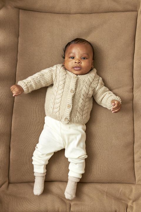 Actual product image Meyco Playpen insert Knit Basic velvet - taupe - 77x97cm (77 cm)