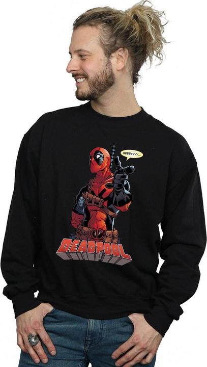 Actual product image Deadpool Mens Hey You Cotton Sweatshirt (3XL)