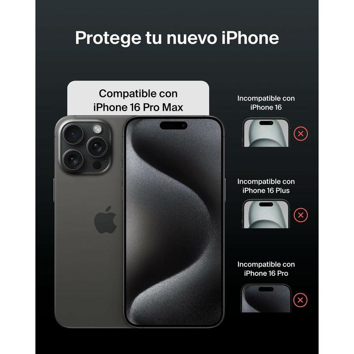Actual product image Belkin ScreenForce UltraGlass 2 (1 Piece, Apple iPhone 16 Pro Max)