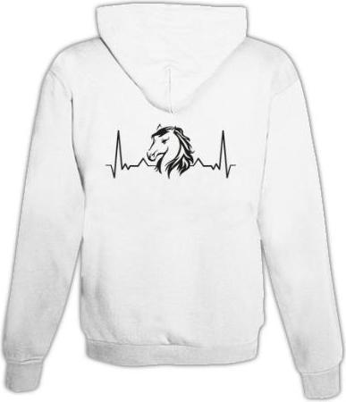 Produktbild Schwesternuhr Hoodie Herzschlag Pferd Unisex (XXL)