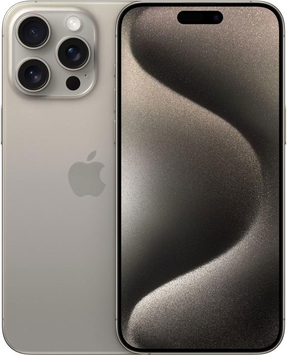 Produktbild Apple iPhone 15 Pro Max (512 GB, Natural Titanium, 6.70", SIM + eSIM, 48 Mpx, 5G)