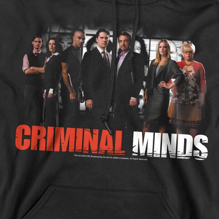 Immagine prodotto Criminal Minds The Brain Trust Felpa con Cappuccio Uomo (XXL)