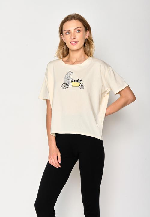 Produktbild Greenbomb Women's Bike Cargo Raccoon Feel T-Shirt (M)