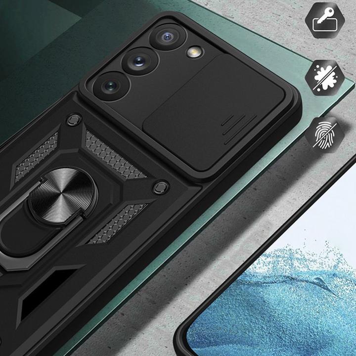 Immagine prodotto Hurtel Custodia Hybrid Armor Camshield per Samsung Galaxy S23+ Custodia blindata con copertura della (Samsung Galaxy S23+)
