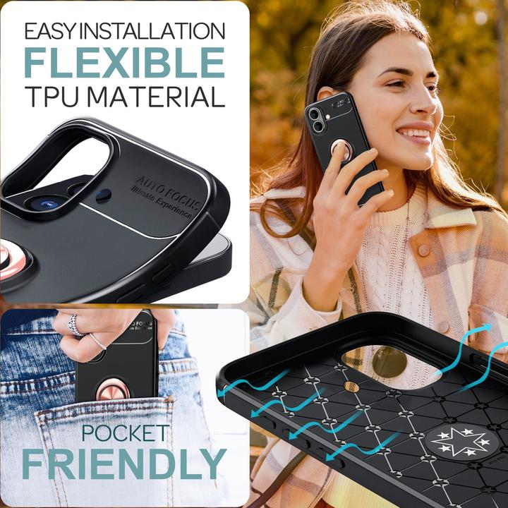 Produktbild Nalia Matte Ring Silikon Hülle (Apple iPhone 16)