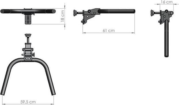 Image du produit ATX Dip Bar pliable