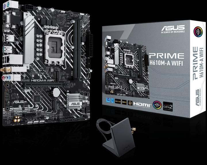 Immagine prodotto ASUS PRIME H610M-A WIFI (LGA 1700, Intel H610, mATX)