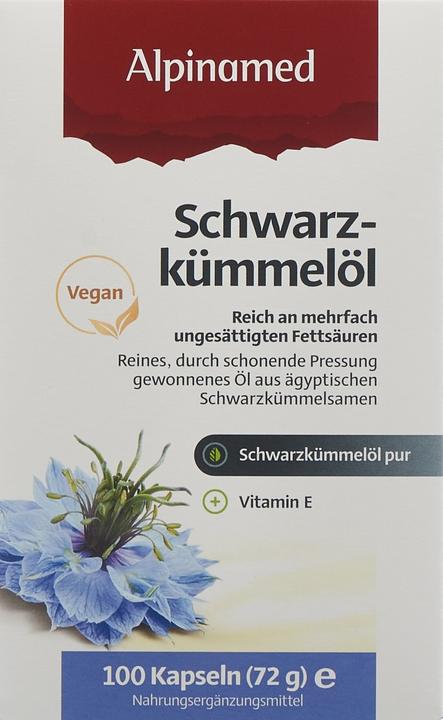 Image du produit Alpinamed Huile de cumin noir (100 pièce(s), Capsules, 112 g)