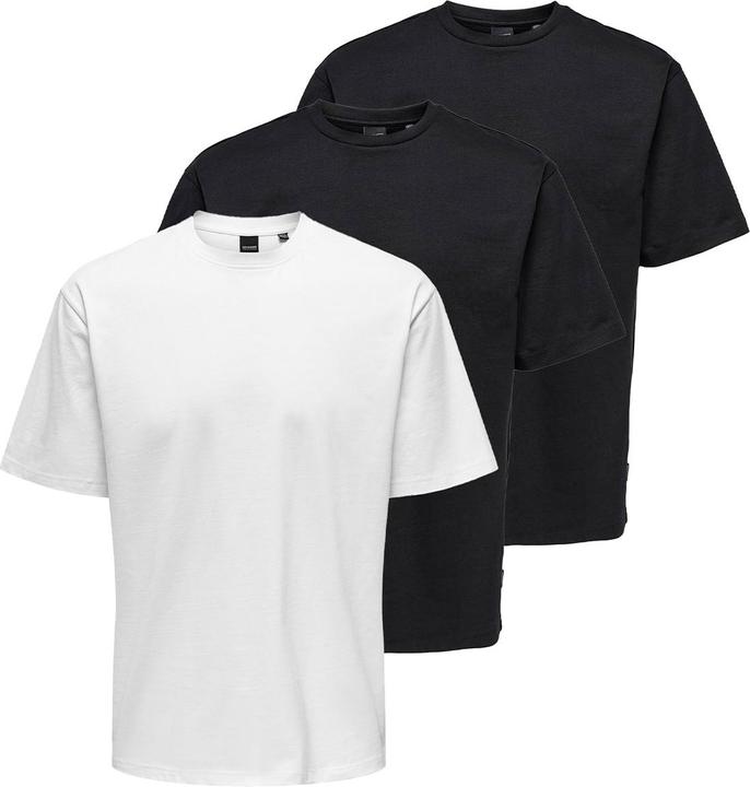 Produktbild Only & Sons 3er Pack Onsfred T-Shirt (S)