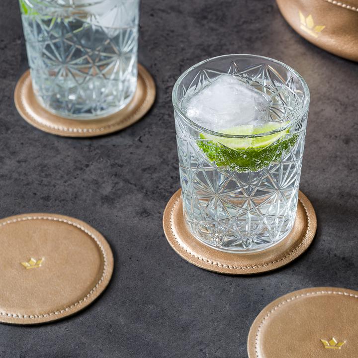 Actual product image DutchDeluxes Coaster leather 4 pieces (4 x, Glass coaster)