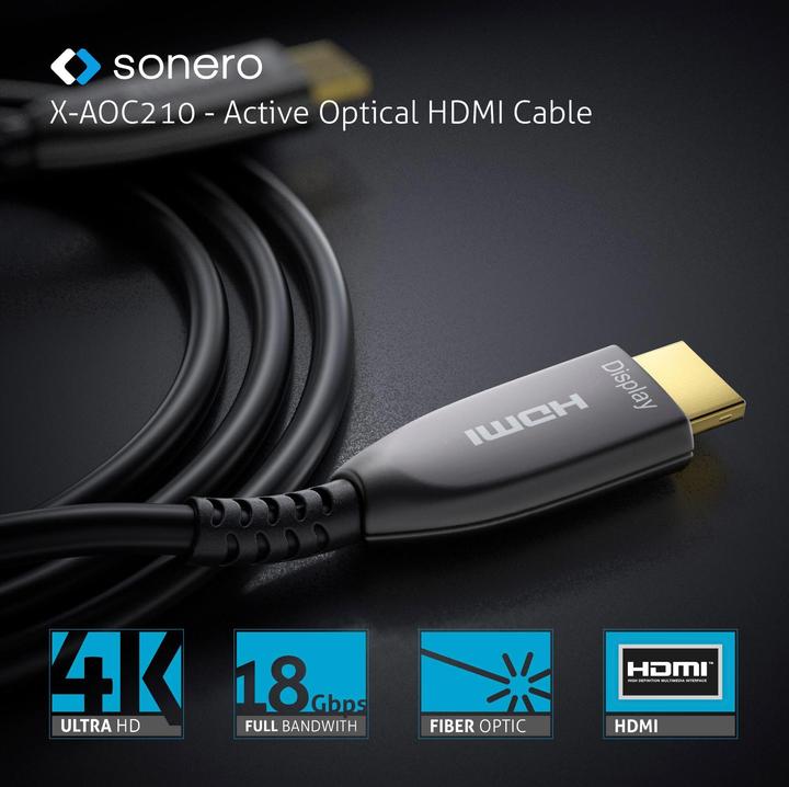 Immagine prodotto Sonero Cavo Premium Cert. Attivo HDMI 30 m (30 m, HDMI)