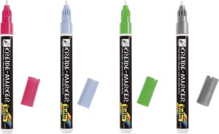 Actual product image Folia Chalk Marker (Black, 2 mm, 5 x)