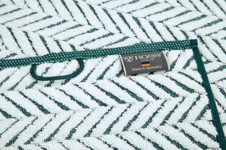 Produktbild Ross Uni Handtücher Sensual Skin 9002 Zopfmuster mit farbiger Grundkette (75 x 140 cm)