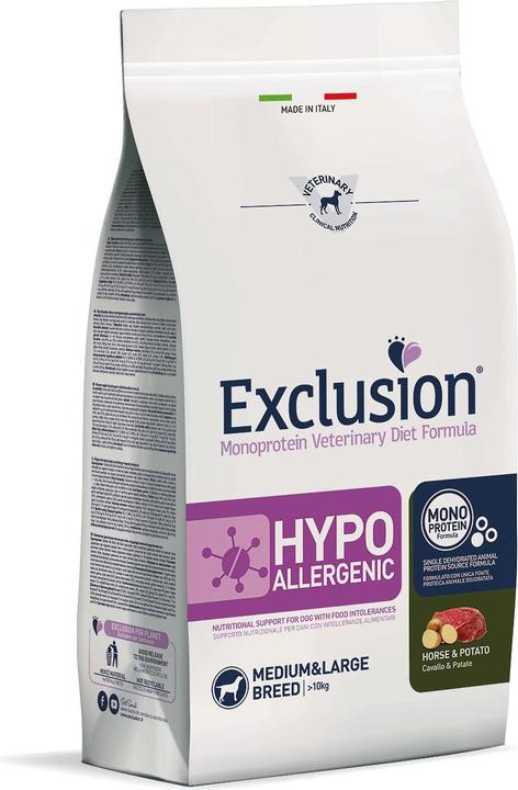 Immagine prodotto Exclusion Cavallo ipoallergenico e patata di razza media/grande (Adulto, 1 pz., 12000 g)
