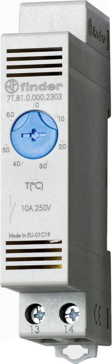 Image du produit Finder Thermostat variable 1S-10A p. Rail DIN 7T.81.0.000.2303
