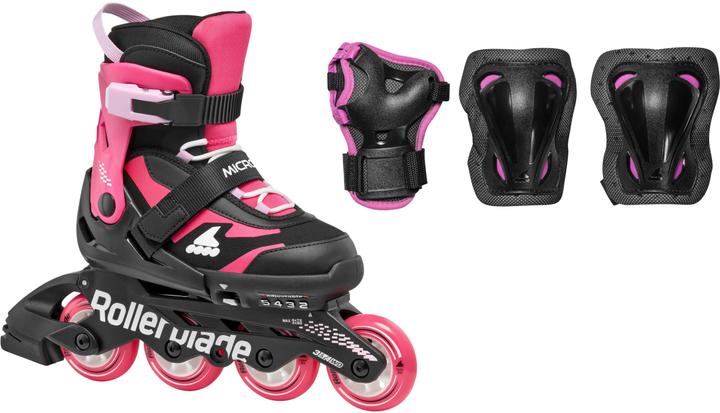 Rollerblade Inline-Skates Microblade Combo Schwarz/Pink, 28-32 (28, 29, 30, 31, 32)