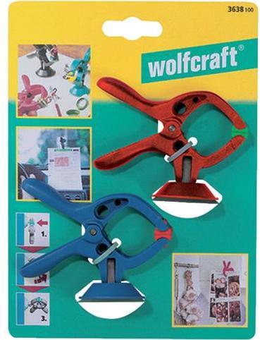 Actual product image wolfcraft microfix Spring Clamp Set with Suction Cup, 2 pcs. (30 mm)