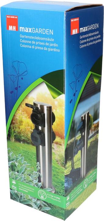 Produktbild Max Hauri Gartensteckdosensäule (4 x, Typ 13)