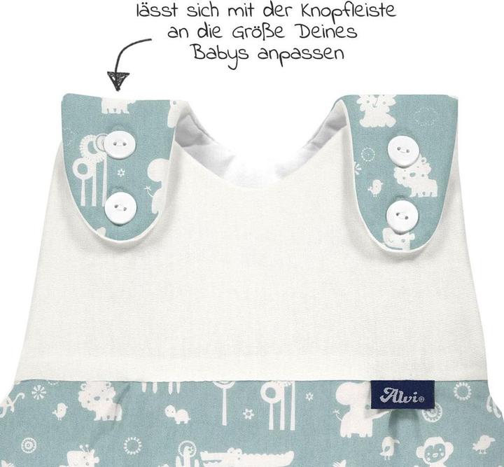 Actual product image Alvi Sleeping bags Baby-Mäxchen outer bag - Animals -
