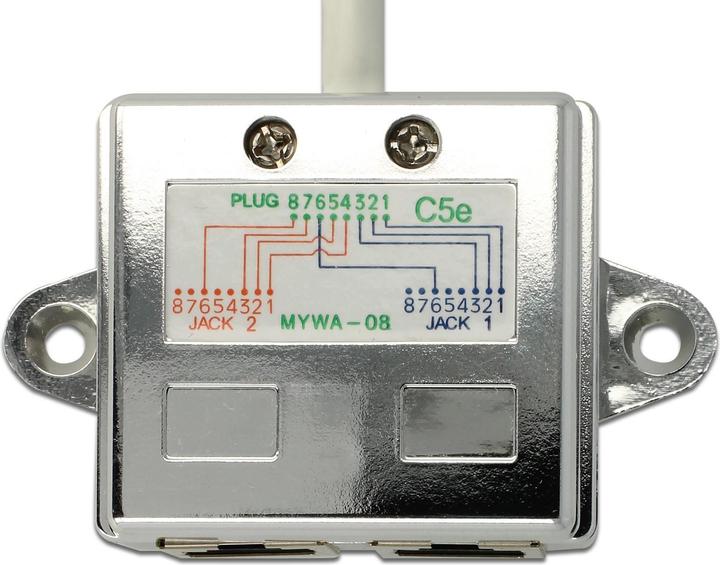 Produktbild Delock RJ45 LAN-Anschlussverdoppler (RJ45, RJ45 (2x))