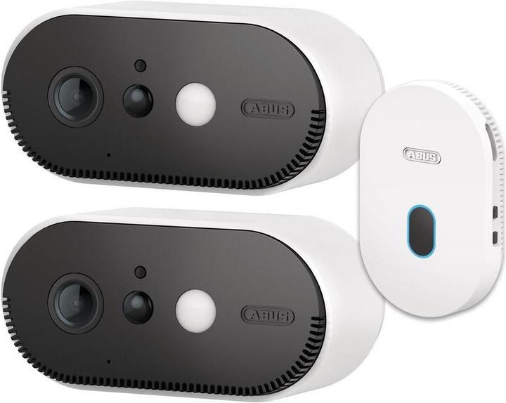 Abus WLAN Akku Cam mit Basisstation 2er Set (1920 x 1080 Pixels)