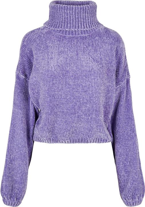 Urban Classics Ladies Short Chenille Turtleneck Sweater - 13801